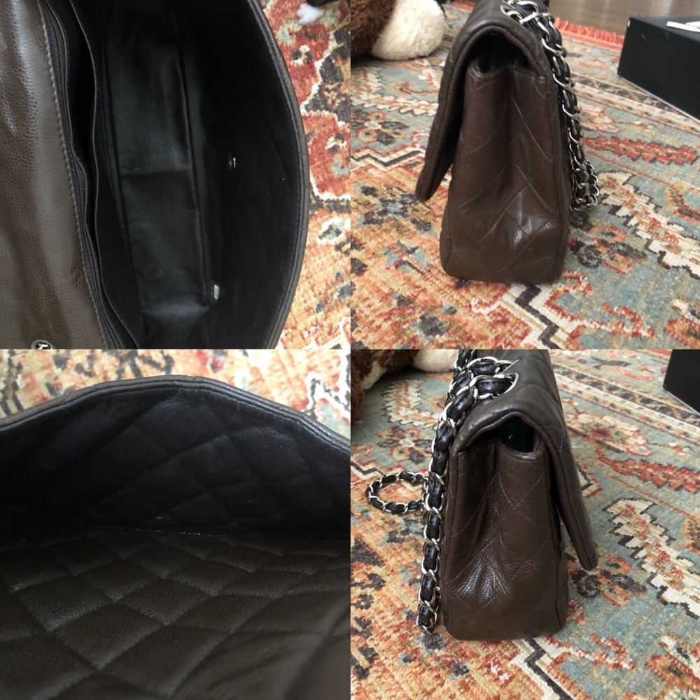 SOLD**Chanel Classic Jumbo Caviar Single Flap Bag - Picture 10 of 16